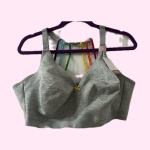 No- Wire Full Coverage Gray Bra Pride Collection